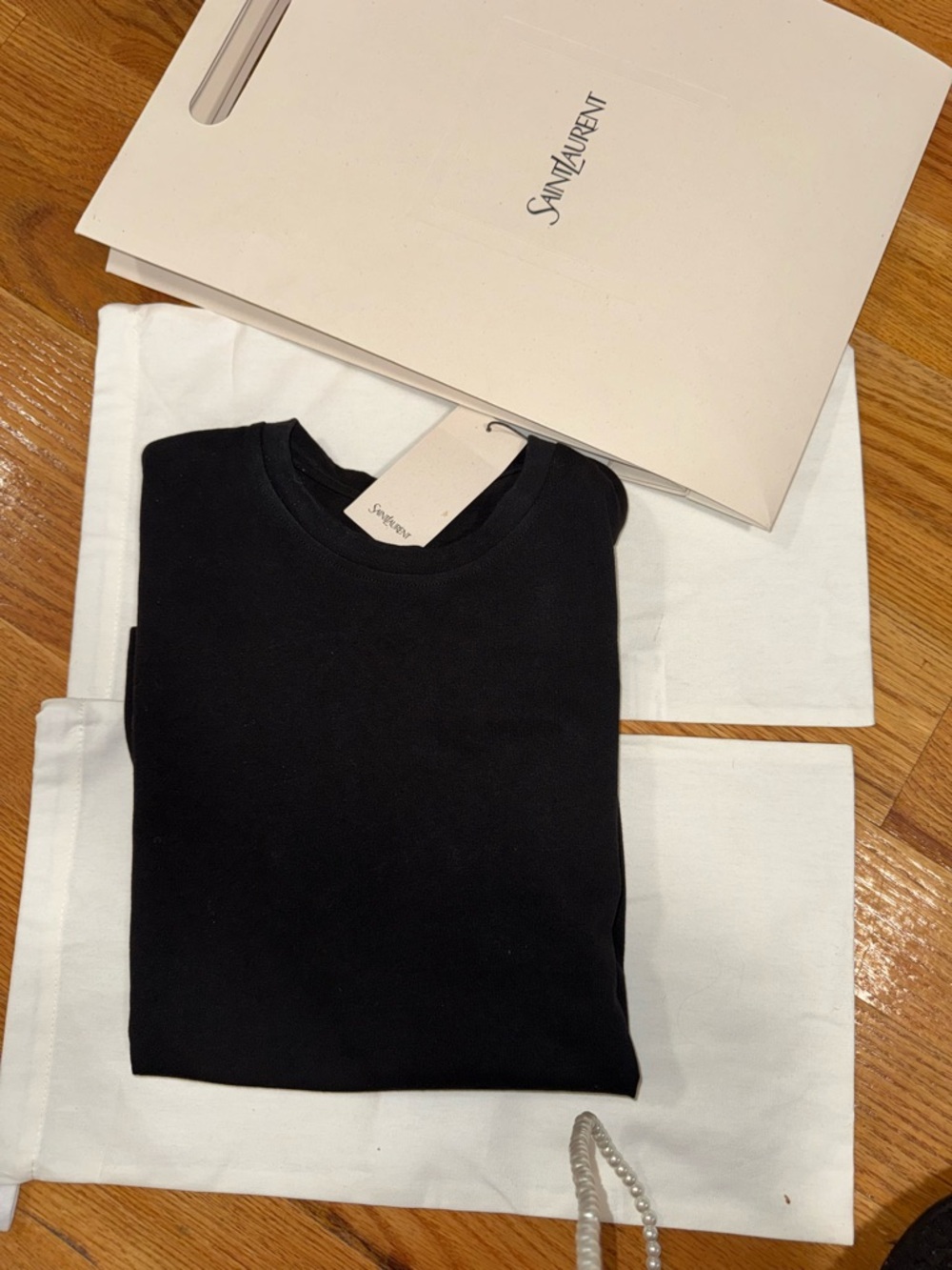 Saint Laurent Black Crewneck Sweater